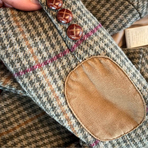 Janie and Jack Plaid Blazer - Green and Pink - Picture 4 of 12